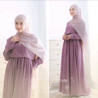 Terlariss zafina dress | gamis kekinial viral 2024 All size gratis ongkir