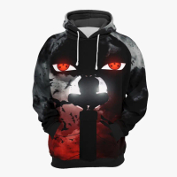 Blaus Sweatshirt, NARUTO 2024 Itachi Jaket Uchiha Akatsuki Sharingan Serba guna Hoodie