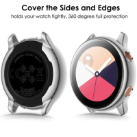 Screen Protector+Case For Samsung Galaxy watch active 2 44mm 40mm TPU All-Around cover bumper smartwatch activ 1 Accessories