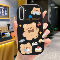 เคสสำหรับ Realme 5 5i 5s 6i C3 C3i เคสโทรศัพท์แบบใหม่หมีกระต่ายกันกระแทกกลมและอ้วน