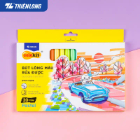 Bút lông màu Pastel Washable Fiber Pen Thiên Long Colokit SWM-C008 - Bút lông màu, bút dạ, bút highl