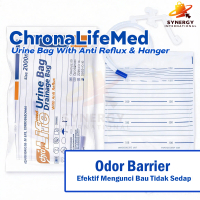 ChronaLifeMed Urine Bag 2000ml Steril Anti Reflux & With Hanger I Kantong Urin Steril Anti Bocor
