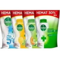 Sabun Cair Body Wash Dettol Antibacterial Pump 500 & Refill 720 Ml Cool Mint Bergamot, Fresh Yuzu, L