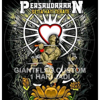 READY STOK + BENDERA PSHT FULL PRINTING TERMURAH, GIANTFLAG SHORENK, BENDERA GHSAK, FREE STICKER, BE