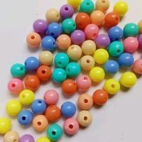 10 gr/50 gr Manik mote mutiara warna warni Dove kerajinan buat baju / kalung gelang ukuran 10 mm