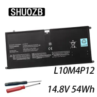 SHUOZB L10M4P12 Laptop Battery For Lenovo IdeaPad Yoga 13 U300 U300s Series 4ICP5/56/120 14.8V 54Wh 3700mAh Free Tools