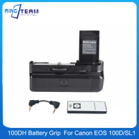 Free Remote Control 100DH Virtual Grip for Canon EOS 100D Rebel SL1 SLR Camera Grip LP-E12 Battery Grip BG-100DH