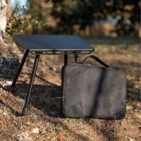 Folding Stool With Storage Bag Camping Tactical Lightweight Pony Stool Portable Outdoor Picnic Fishing Aluminum Chair