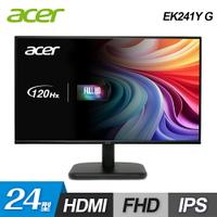 【Acer 宏碁】EK241Y G 24型 IPS 120Hz 護眼螢幕【三井3C】