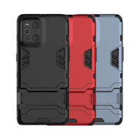 OPPO Find X3 Pro 雙層保護殼鎧甲盾支架全包手機殼背蓋