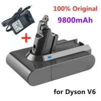 21.6V 9800mAh Li-ion Battery for Dyson V6 DC58 DC59 DC62 DC74 SV09 SV07 SV03 965874-02 Vacuum Cleaner Battery L30+charger