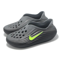 【NIKE 耐吉】懶人鞋 Reactx Rejuven8 GS 大童 女鞋 黑 綠 洞洞鞋 休閒鞋(IF1746-003)