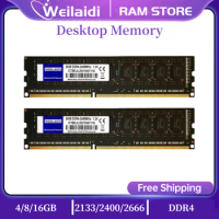 DDR4 4GB 8GB 16GB Memory Ram PC4-2133mhz 2400mhz 2666mhz Memoria Ram Dimm Desktop Black Board 288pin 1.2V Computer Accessories