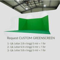 Request Pengiriman kain Green Screen