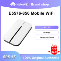 Unlocked Huawei E5576-856 Mobile WiFi 4G LTE Router 150Mbps Portable Wireless Signal Repeater With Sim Card Slot Pocket Hotspot