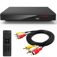 2024 Multi Region Full HD Home DVD Player Multimedia Digital TV Disc Player Support DVD CD MP3 MP4 RW VCD Home Theatre System