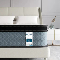 Furniture supplies Crystli King Mattresses 12 inch Memory Foam Mattress King Size Hybrid Mattress Medium Firm King Bed Mattress