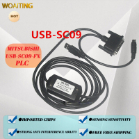 For Mitsubishi PLC cable USB-SC09 USB-SC09-FX (black) Mitsubishi USB download cable FX3U FX2N data p