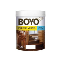 Boyo Politur | Plitur Vernis Kayu Water Based 1 Kg Ready Semua Warna 606 anggur