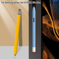 Sarung Pen Silikon Berbentuk Pensel, Gaya Klasik, untuk Samsung Galaxy S Pen Tab S11, S10, S9, S8, S