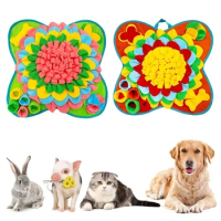 Pet Dog Snuffle Mat Slow Feeding Puzzle Food Mat Dogs Sniffing Mat AntiSlip Puzzle Mat for Boredom Dog Entertainment