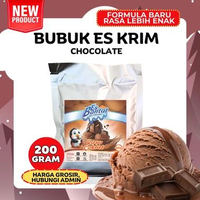 Serbuk Saja - Bubuk Es Krim Hard Ice Cream 200 gr Bahan Baku Es Cup Homemade | Bubuk Es Krim dari Es