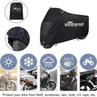 Motorcycle Rain Cover Electric Bike Cover Waterproof Motorbike Rain Cover for Electric Bikes Extra-large Foldable for Bikes