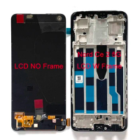 6.43" Original AMOLED For OnePlus Nord 2T LCD Screen Display+Touch Panel Digitizer For OnePlus Nord CE 2 5G IV2201 CE2 5G Frame