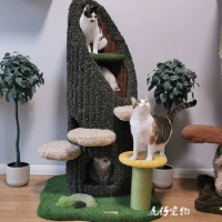 Wizard of Oz Cat Climbing Frame Tree Hole Cat House Plush Cat Nest Cat Fairy House Cat Tree Cat Castle