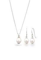 Elli Jewelry Set Perhiasan Perak 925 Wanita Synthetic Pearl
