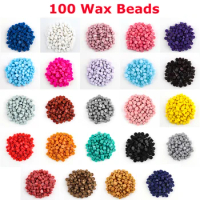 100pcs Octagon Sealing Wax Beads Retro Wax Melts for Wedding Birthday Party Invitation Cards Gift Wrapping Scrapbooking Making
