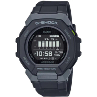【CASIO 卡西歐】卡西歐G-SHOCK鬧鈴多時區藍芽智慧錶-黑(GBD-300-1)