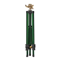 Tripod Impact Sprinklers 360 Degree Rotate Nozzles Sprayer For 3/4 Inch Hose Farmland Flower Irrigation For Garden Lawn
