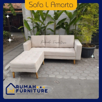 Sofa L Sudut Amarta/ Sofa Minimalis/ Sofa Kantor