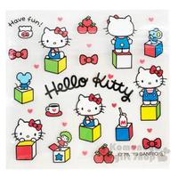 小禮堂 Hello Kitty 方形透明夾鏈袋組《S.6入.白》分類袋.糖果袋.銅板小物 4904555-055309