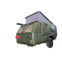 factory manufacturing top quality caravan camper trailer family camper trailer with roof top tent