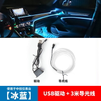 車內USB氣氛燈 氣氛燈 汽車氛圍燈冷光線車內飾led導光條氣氛usb改裝飾燈帶車載用品燈條『wl3137』