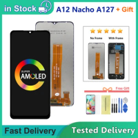 6.5'' For Samsung A12 Nacho SM-A127F A127 LCD with frame Display Touch Screen Digitizer Assembly For Samsung A127