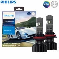 Philips Ultinon Pro9000 Gen2 LED H8 H11 H16 Fog Light +350% Bright 5800K White Head Lamps Lumileds LED With Canbus 11366U90X2