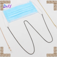 Rantai Kacamata Premium Stainless Steel Tali Anti Slip untuk Kacamata & Masker Unisex Pria Wanita