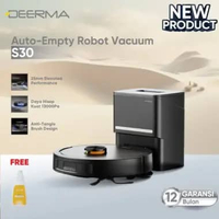 Deerma Robot Vacuum Cleaner S30 Sapu Pel Vakum Penyedot Debu Chassis lift Sapu Vacum Pel Smart Robot