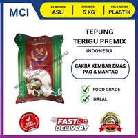 CAKRA KEMBAR EMAS PAO & MANTAO / TEPUNG TERIGU PAO MANTAO CAKRA KEMBAR EMAS 5 KG