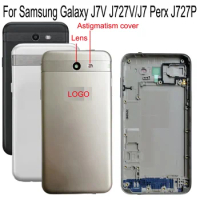 Shyueda Orig New Back door For Samsung Galaxy J727 J7V J727V J7 Perx J727P Rear Back Door Housing Battery Cover + Frame