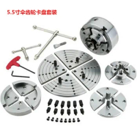For 4 Jaw Chuck Set 3.75 4.5 5.5 Inch For Wooden Wood Lathe Machine Woodworking Small Multi Functional Home