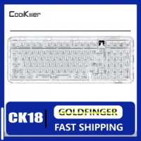 Coolkiller Ck98 Keyboard Hot-Swap Bluetooth 2.4G Wireless with OLED Monitor RGB Gasket Transparent Mechanical Keyboard Game Gift