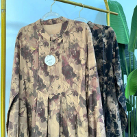 Gamis Irene Motif Bunga Teratai