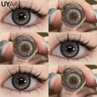 [COD] UYAAI SOFTLENS Thai Tea Grey/Black Nami Brown LENSA KONTAK 14.2 MM 6 MONTH MINUS 0.00-6.00 Eye