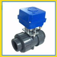 motorized ball valve PVC electric actuator ball valve DN32 DN40 220v dn50 motorized SS304 ball valve