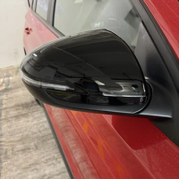 Car Rearview Mirror Cover Black Door Side Mirror House Caps Trims Car Exterior Refit For Hyundai Elantra GT