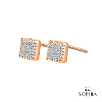 SOPHIA 蘇菲亞珠寶 - 浪漫芳心 14K金 鑽石耳環